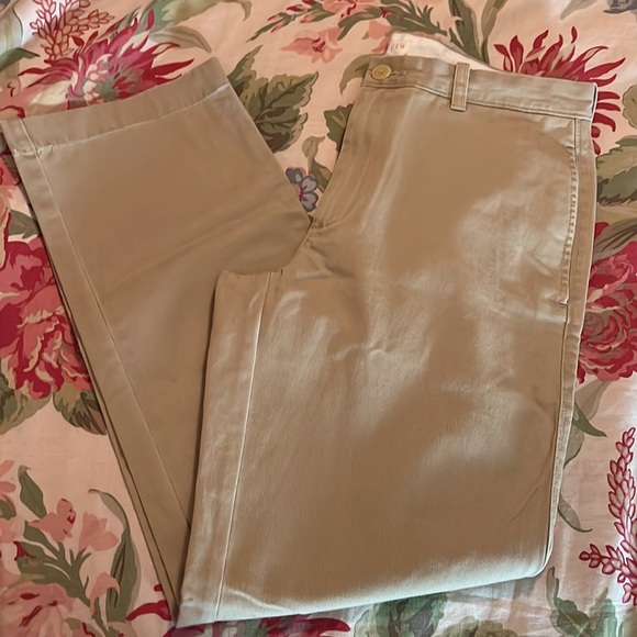 J CREW Size 31W x 30L Flat Front Chino 100% Cotton Comfort Khaki Casual $89 NEW - Picture 8 of 16